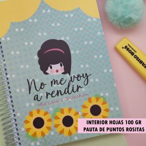 LIBRETA A5 LALA "NO ME VOY A RENDIR"